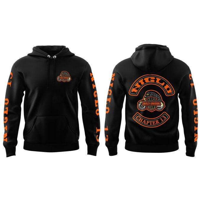 Sweat-shirt à Capuche Noir - CLUB NIGLO